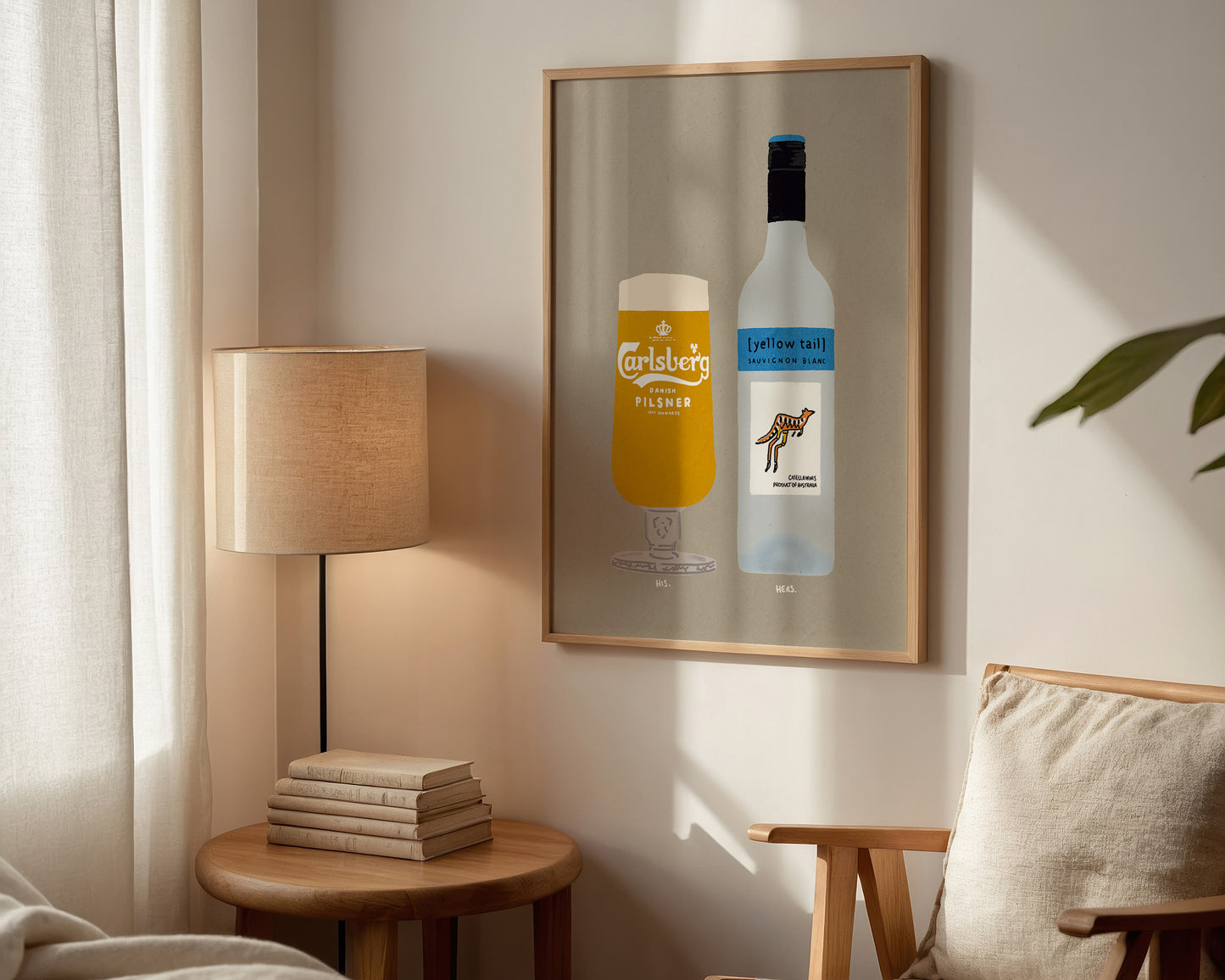 Carlsberg & Yellow Tail Print