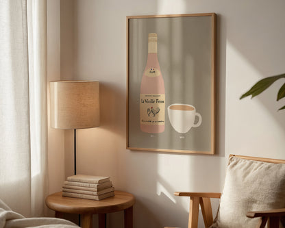 Chicken Wine & Cup of Tea Print