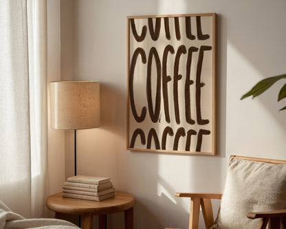 Brown Coffee Print