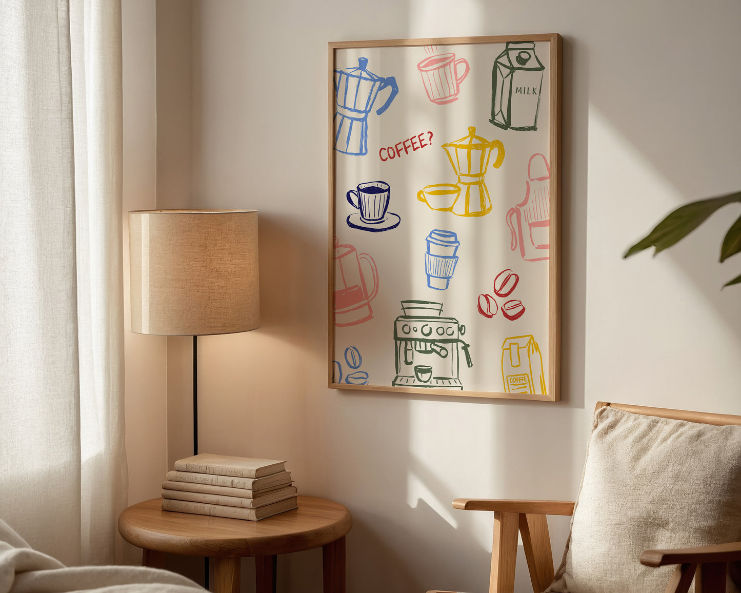 Colourful Coffee Print