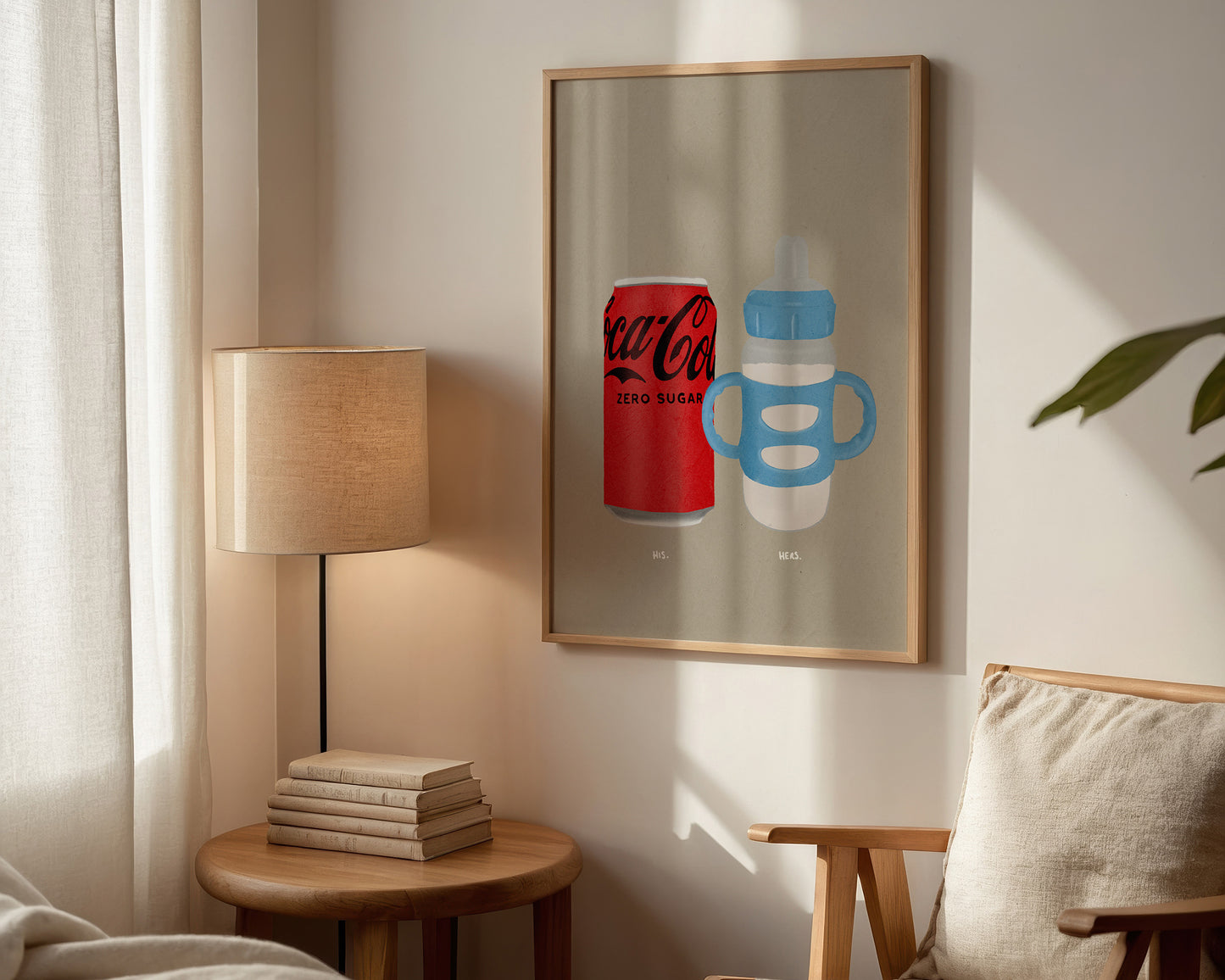 Coke Zero & Babies Bottle Print