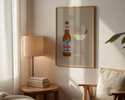 Coors Light & Spicy Marg Print