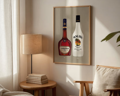 Courvoisier & Malibu Print