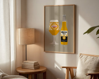 Cruzcampo & Corona Print