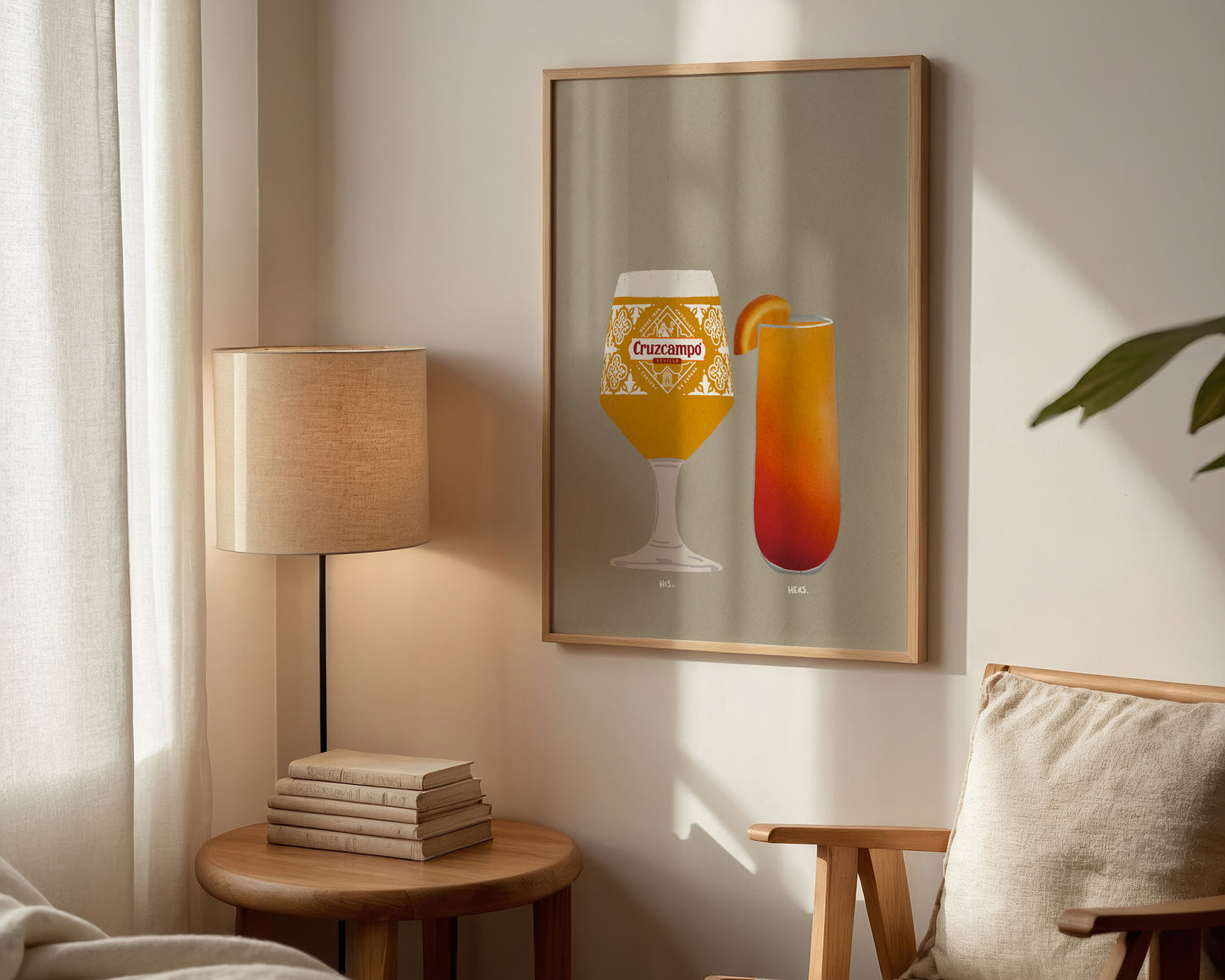 Cruzcampo & Tequila Sunrise Print