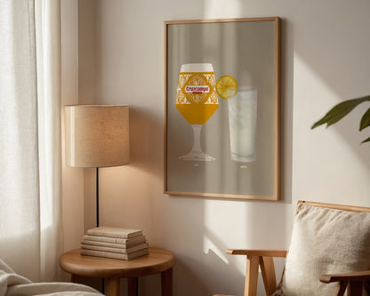 Cruzcampo & Vodka Lemonade Print