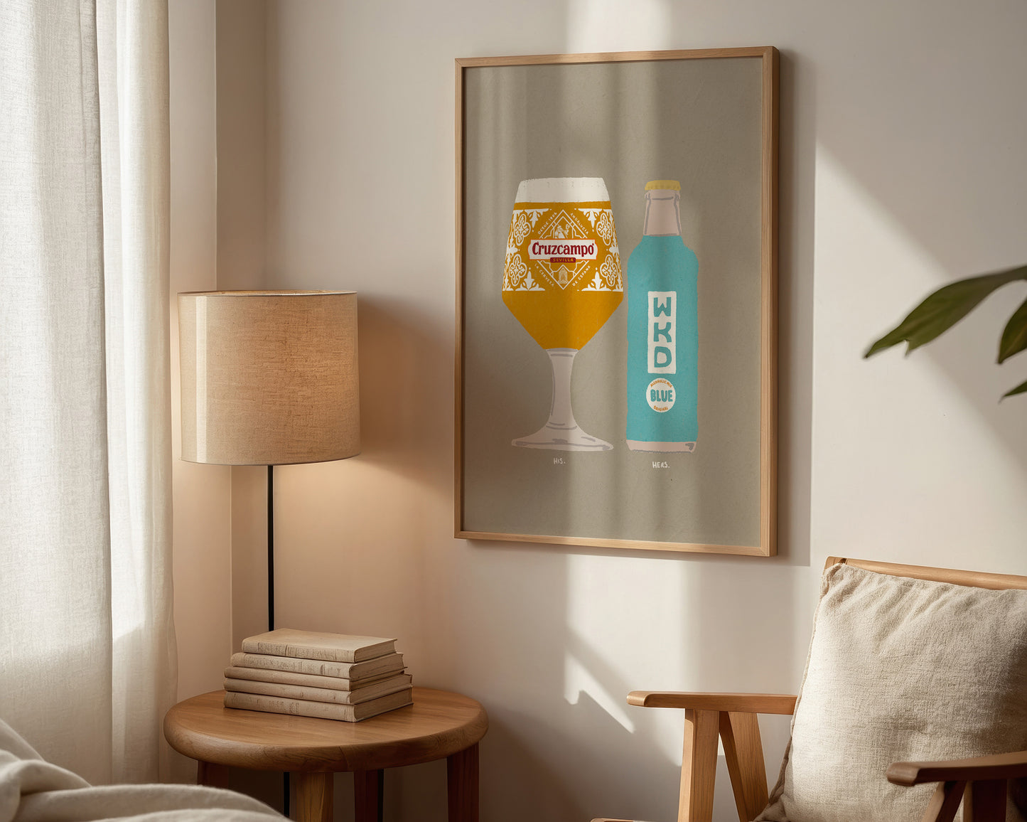 Cruzcampo & Blue WKD Print