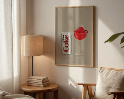 Diet Coke & Frozen Strawberry Daiquiri Print