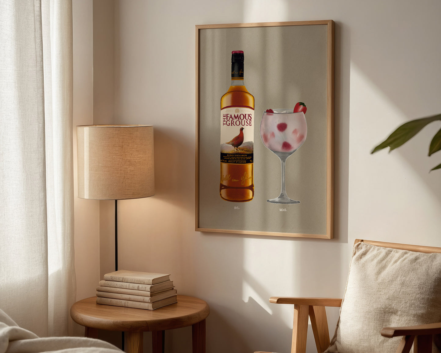 Famous Grouse & Pink Gin Print