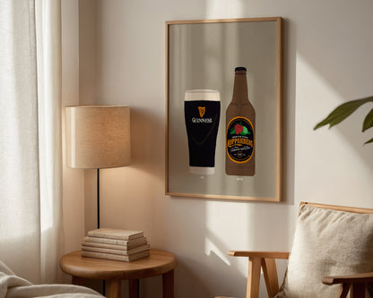 Guinness & Strawberry Lime Kopparberg Print