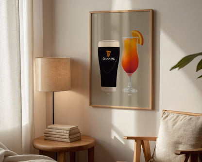 Guinness & Sex On The Beach Print
