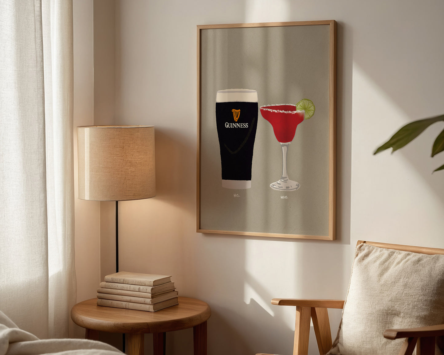 Guinness & Strawberry Margarita Print