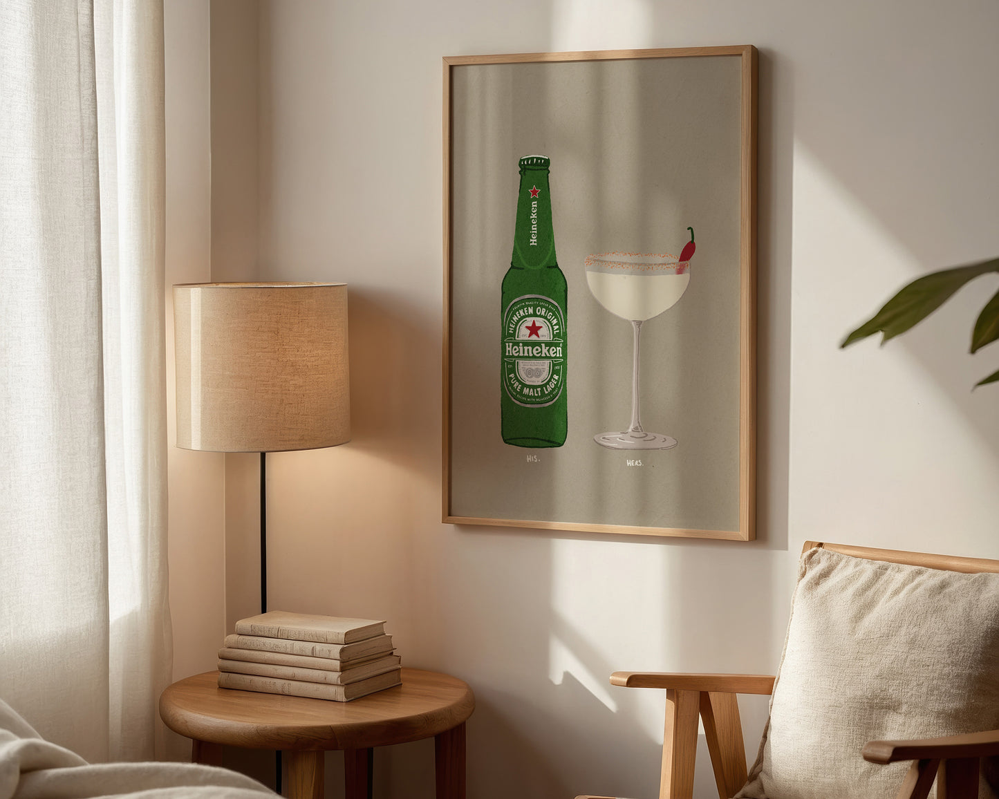 Heineken & Spicy Marg Print