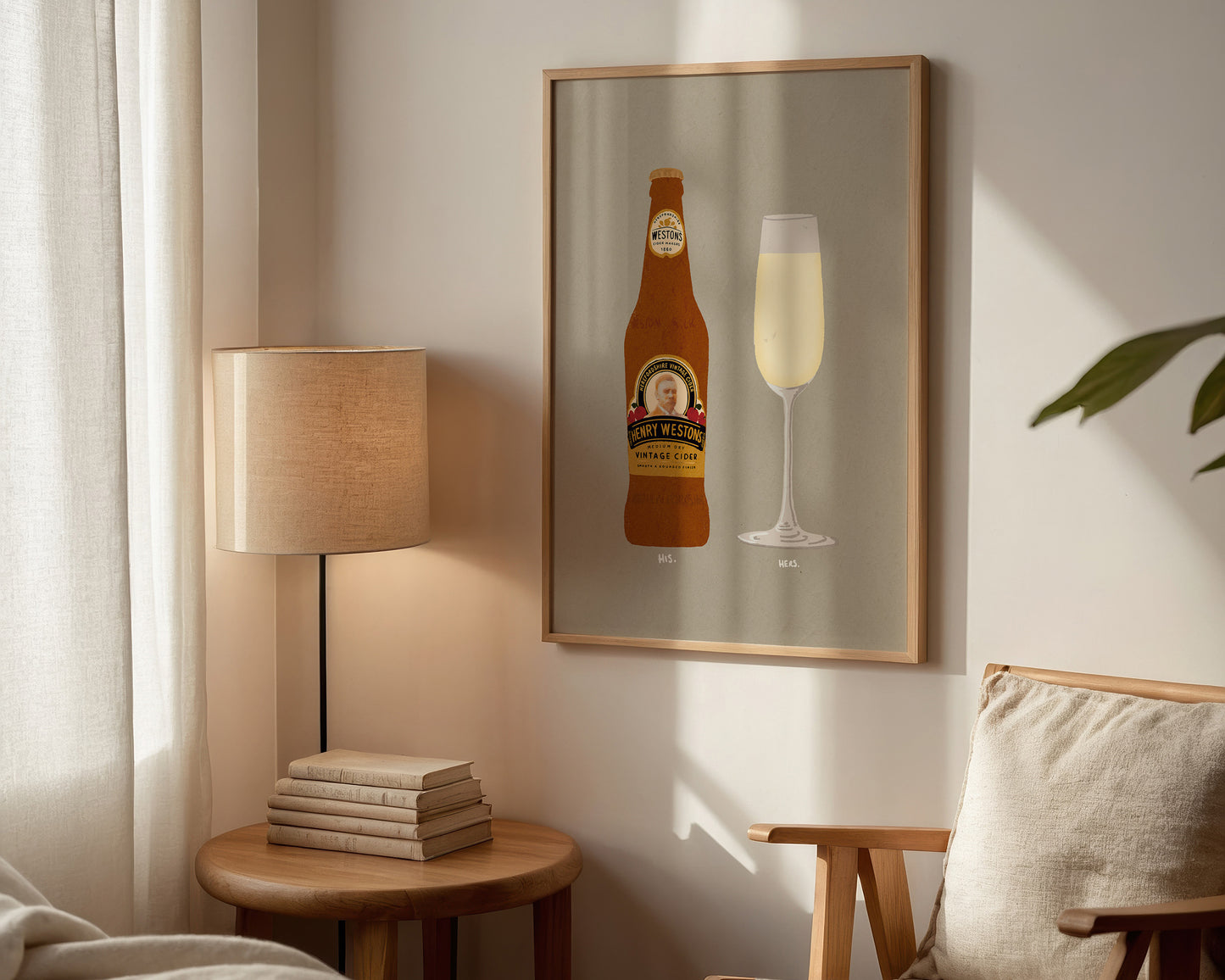 Henry Westons & Prosecco Glass Print