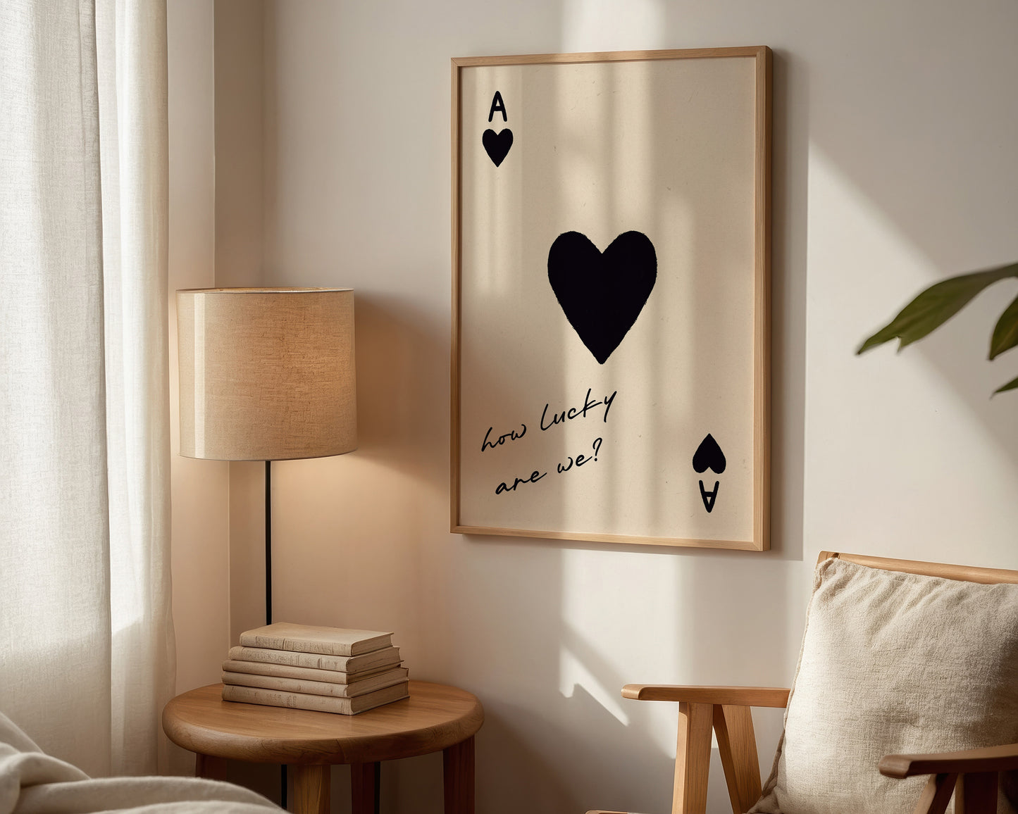 How Lucky Are We Print In Black