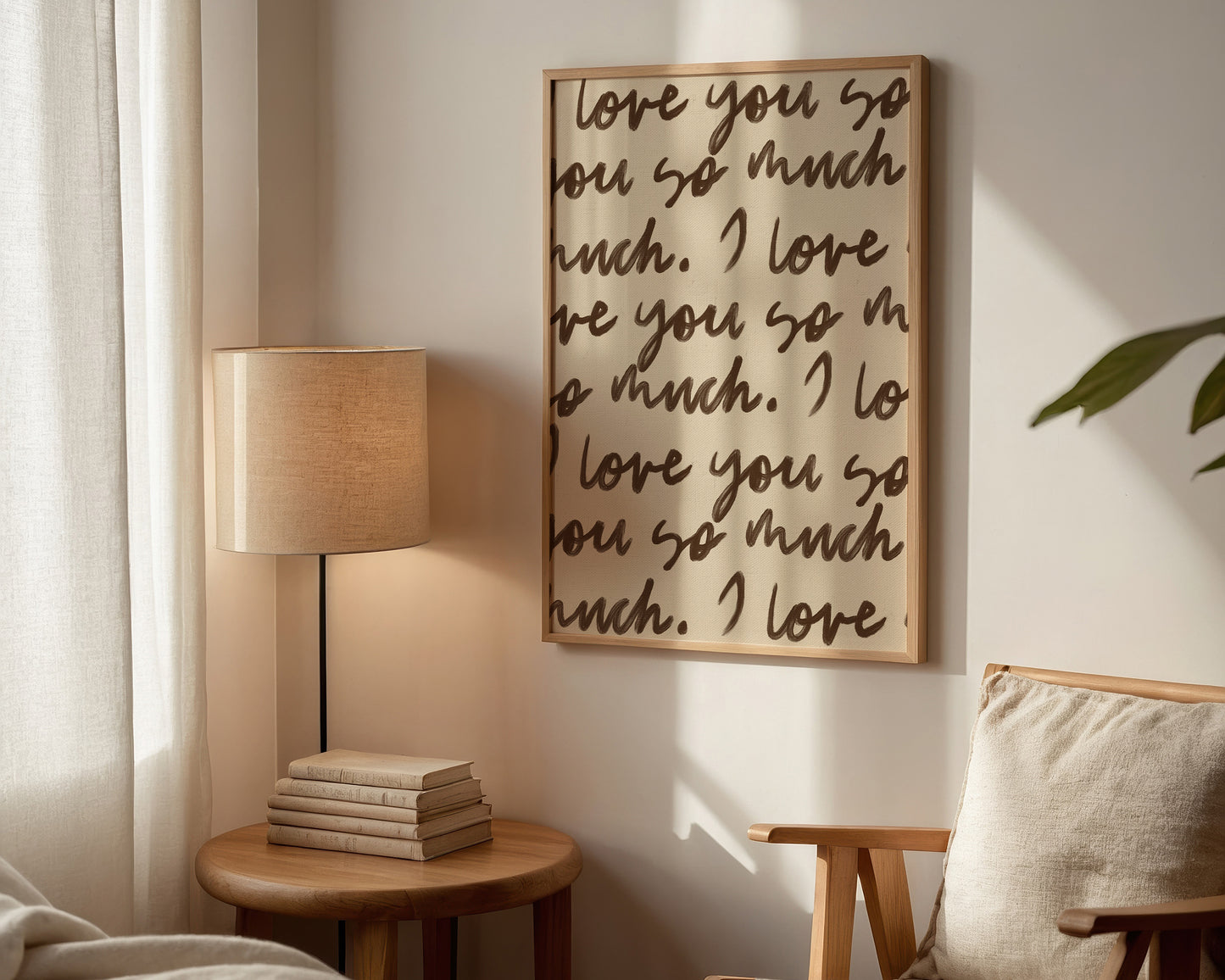 Love You So Much Portrait Print