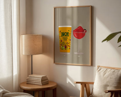 Inch's & Frozen Strawberry Daiquiri Print