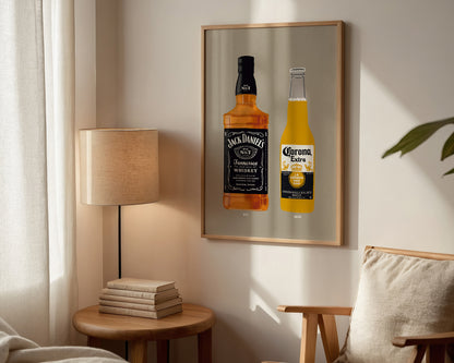 Jack Daniel's & Corona Print