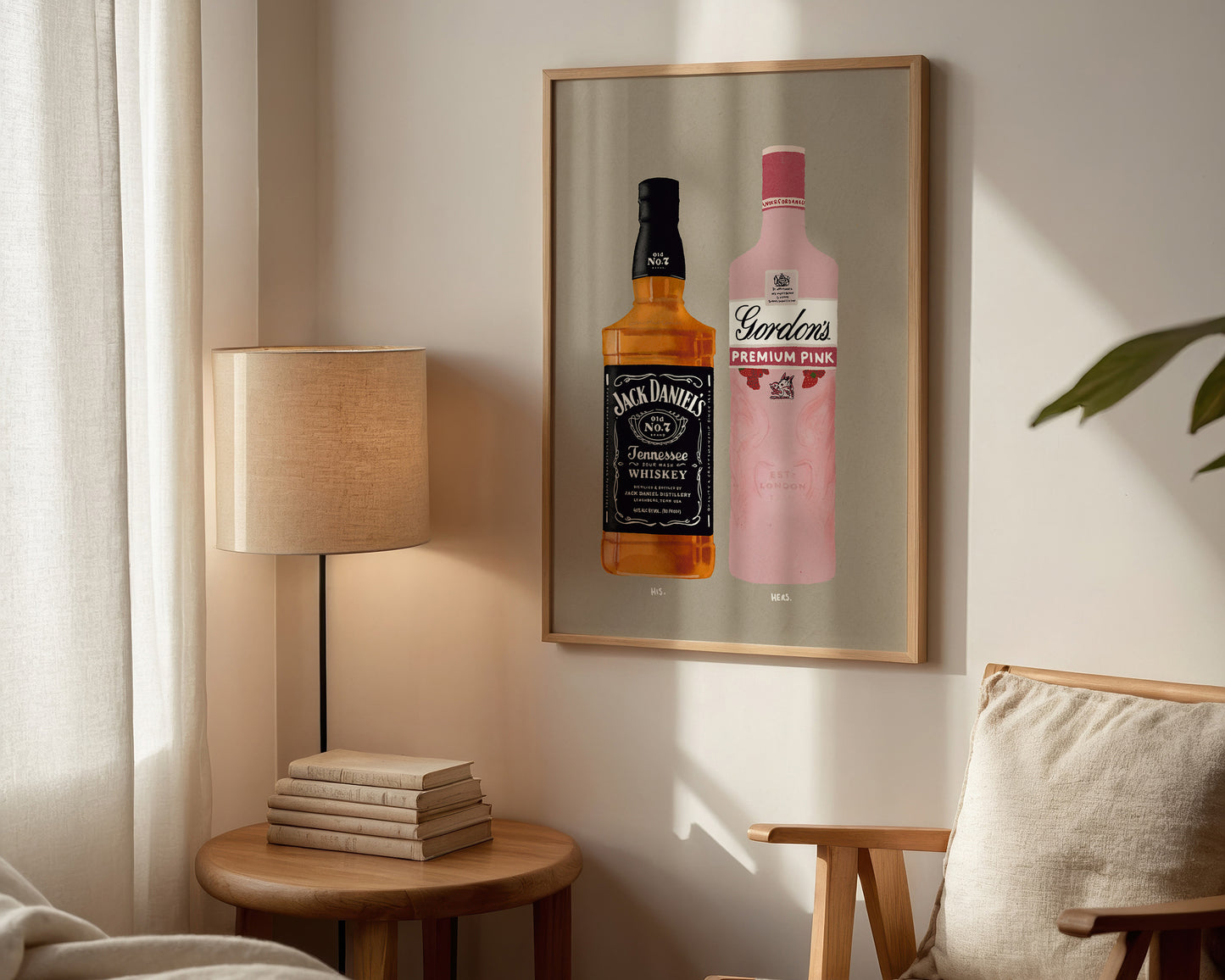 Jack Daniel's & Gordon's Pink Gin Print