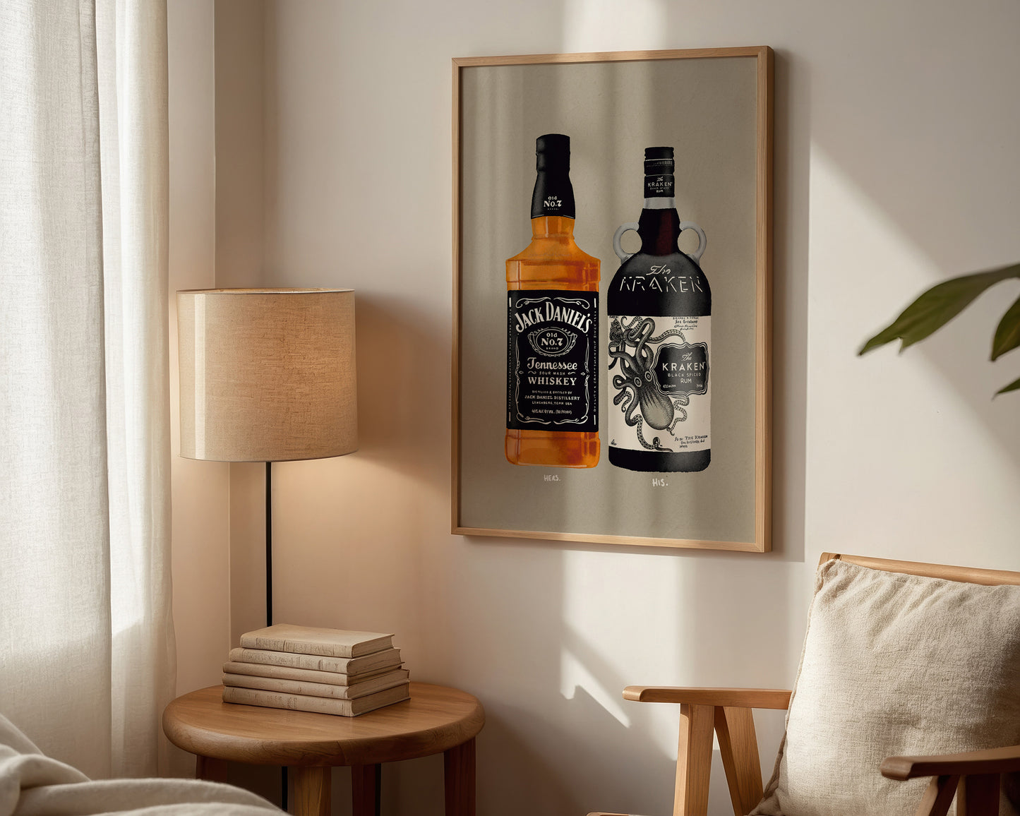 Jack Daniel's & Kraken Print