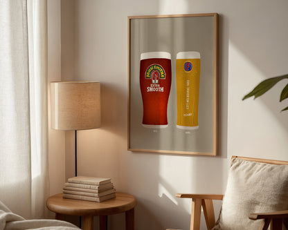 John Smith's & Fosters Print