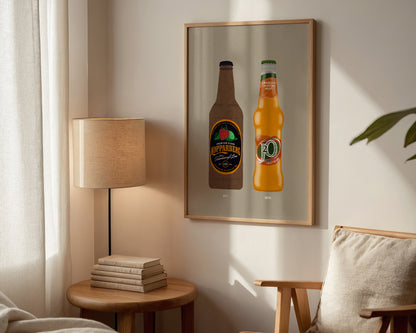 Strawberry Lime Kopparberg & J20 Orange Print