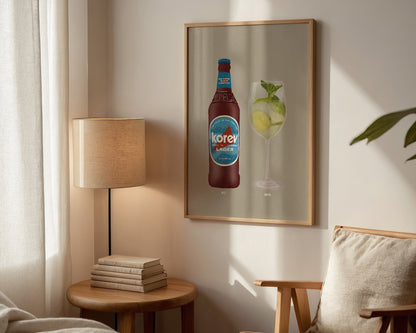 Korev Beer & Hugo Spritz Print