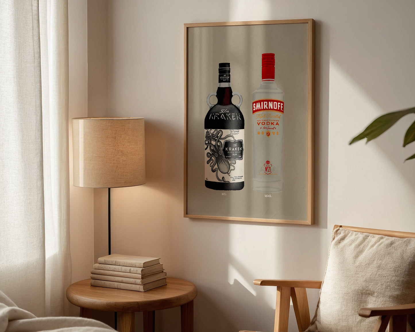Kraken & Smirnoff Vodka Print