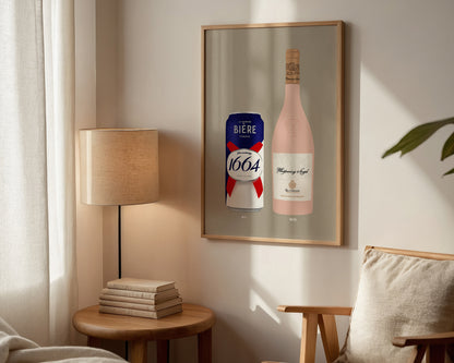 Kronenbourg Can & Whispering Angel Print