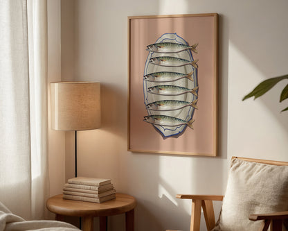 Pink Mackerel Print