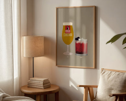 Madri & Bramble Cocktail Print