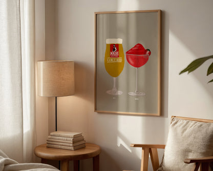 Madri & Frozen Strawberry Daiquiri Print
