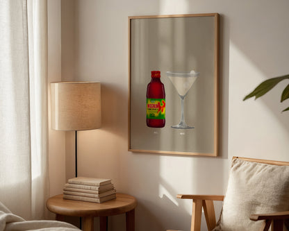 Magnum & Lychee Martini Print