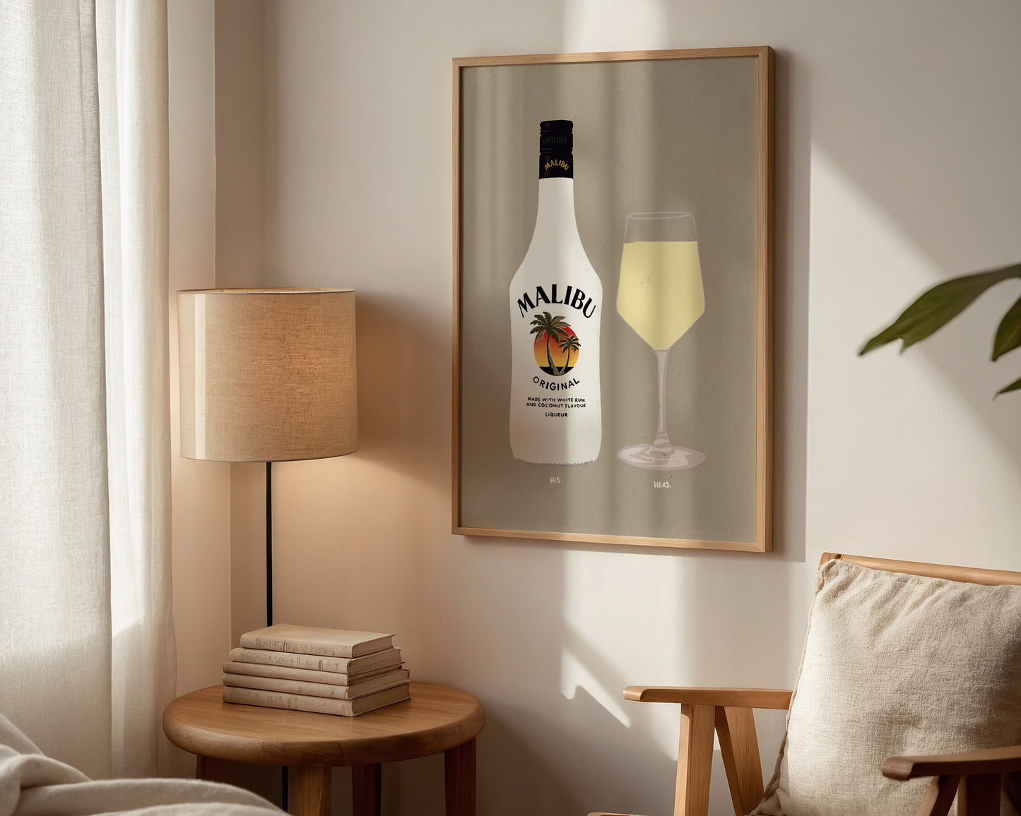 Malibu & White Wine Print