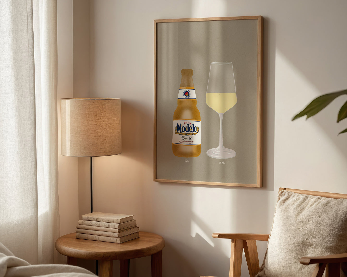 Modelo & White Wine Print