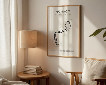 F1 Monaco Track Print