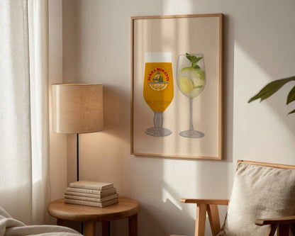Moretti & Hugo Spritz Beige Print