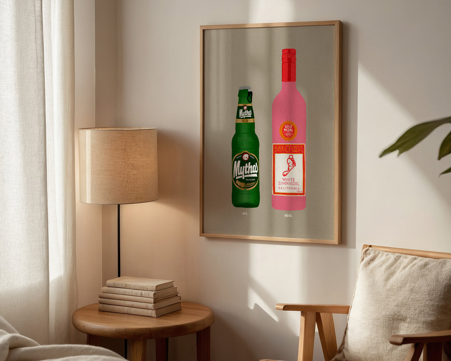 Mythos Beer & White Zinfandel Print