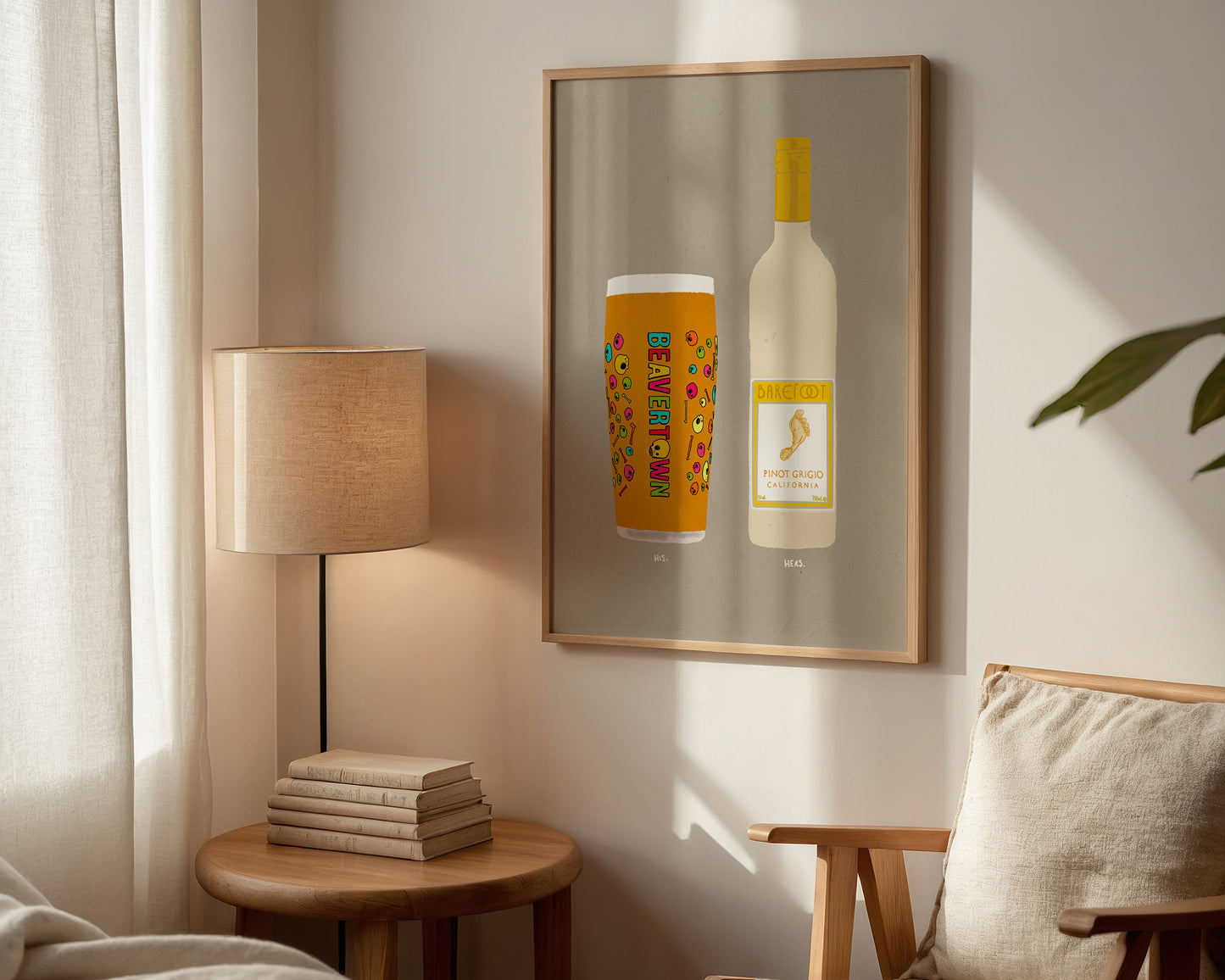 Neck Oil & Barefoot Pinot Print