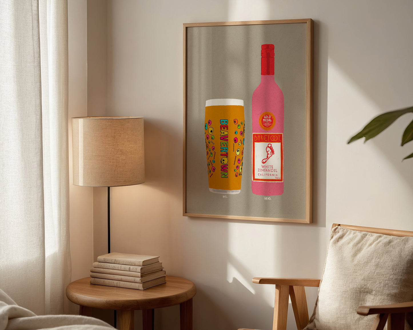 Neck Oil & White Zinfandel Print