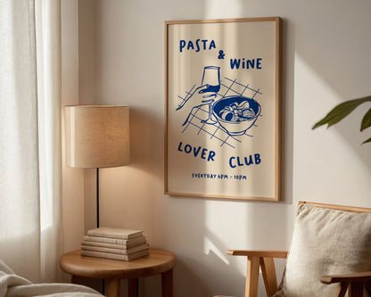 Pasta & Wine Lover Club Print
