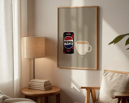 Pepsi Max Cherry & Cup Of Tea Print