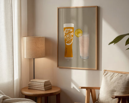 Peroni & Archers & Lemonade Print