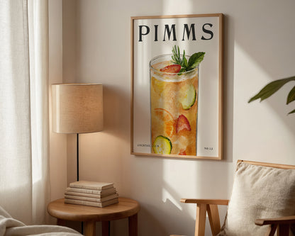Pimms Cocktail Print