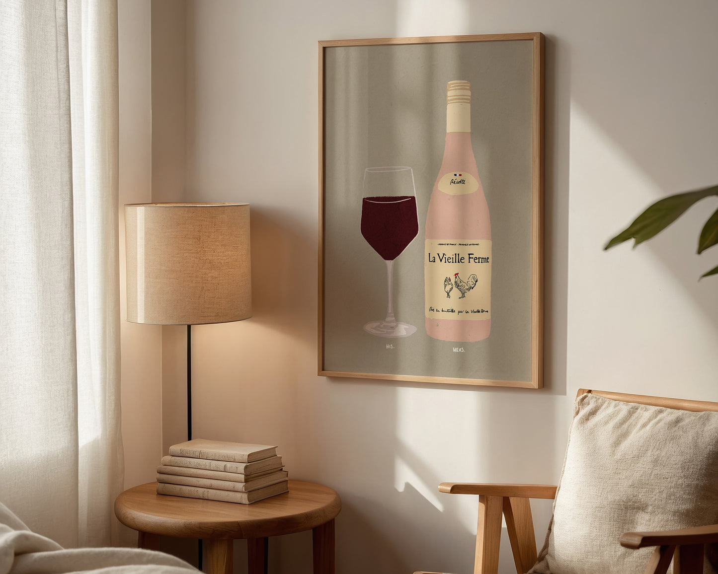 Red Wine & Chicken Wine Print