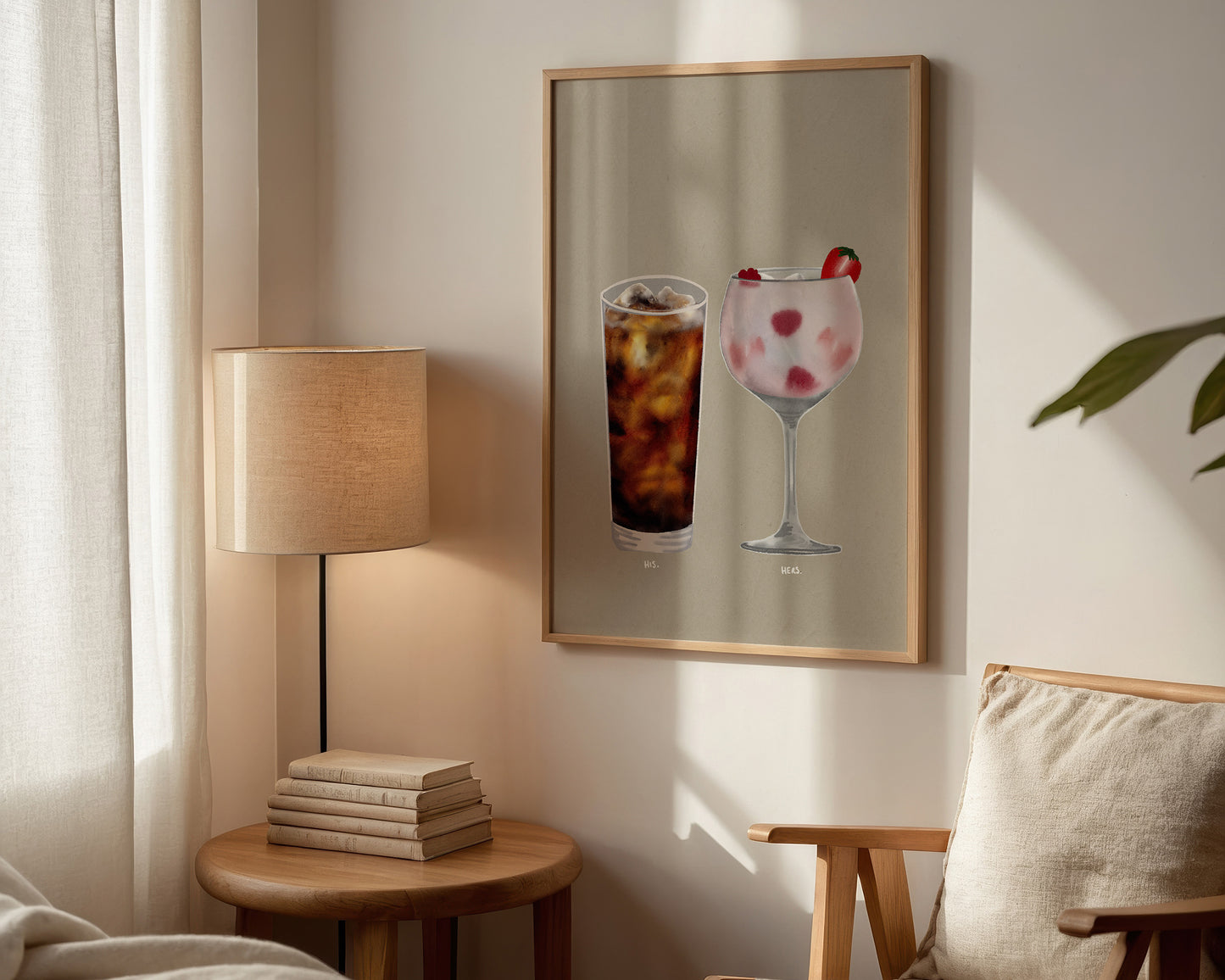Rum Coke & Pink Gin Print