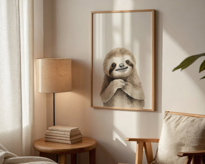 Sleepy Sloth Print