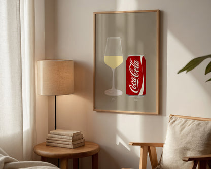 White Wine & Coke Print