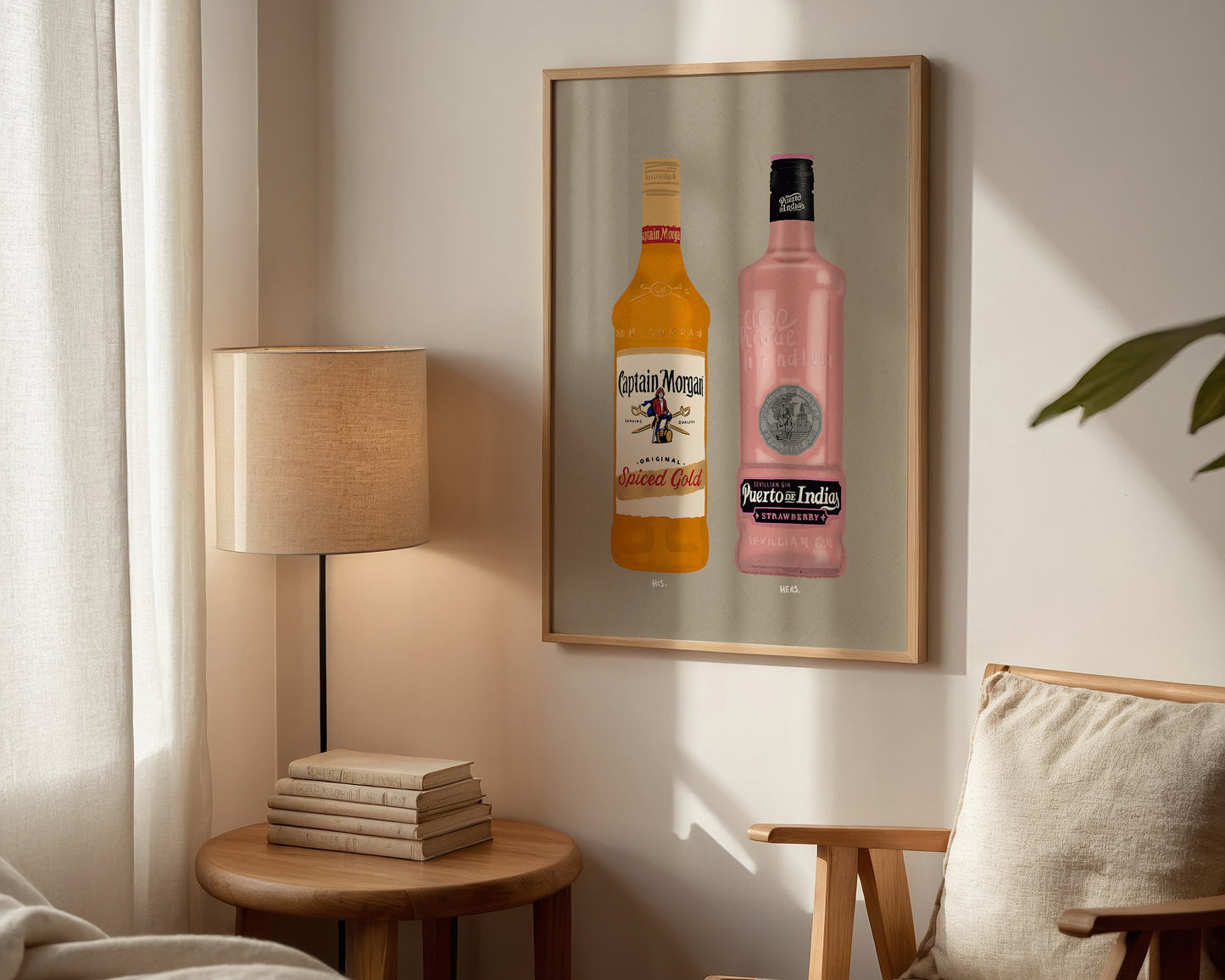 Spiced Rum & Puerto De Indias Strawberry Gin Print