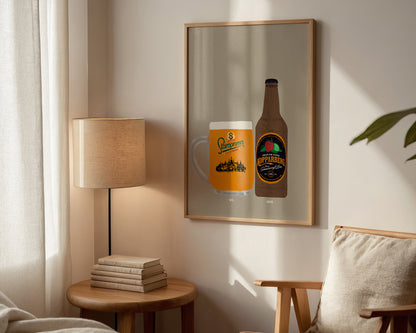 Staropramen & Strawberry Lime Kopparberg Print